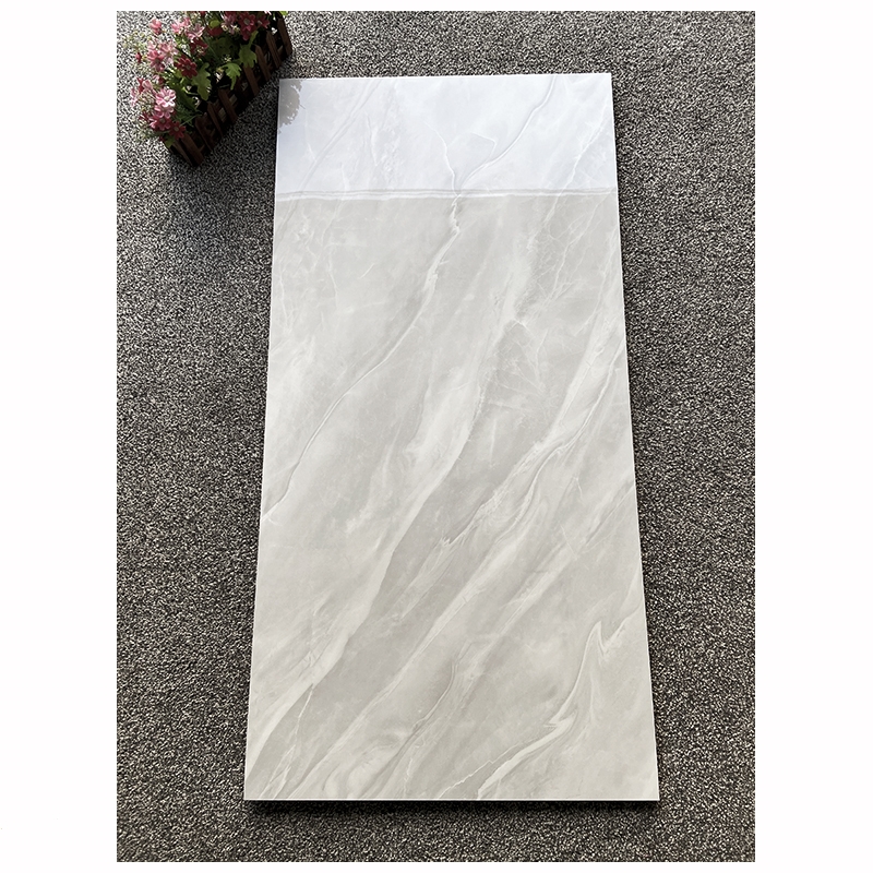 古达灰色客厅简约地砖600x1200通体大理石瓷砖地板砖背景墙大板