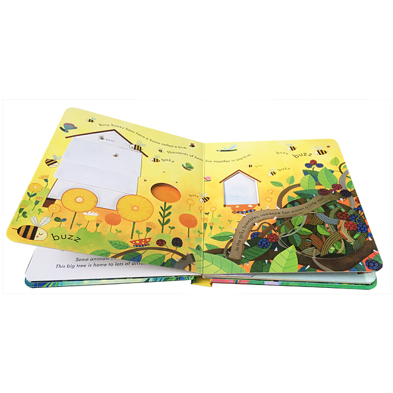 [正版]动物之家 英文原版 Peep Inside Animal Homes Usborne 动物家园 偷偷看里面系列高清大图