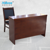 HiBoss 油漆会议桌培训桌双人长条桌木皮油漆条形桌学生课桌