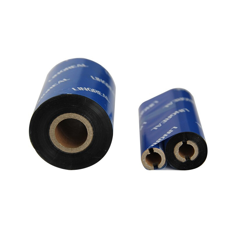 灵真悟见110mm*70m树脂基碳带 条码打印机PET亚银标签用色带