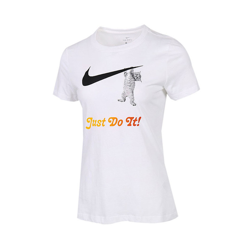 NIKE耐克 新品女子休闲运动圆领短袖T恤 DA2481-100