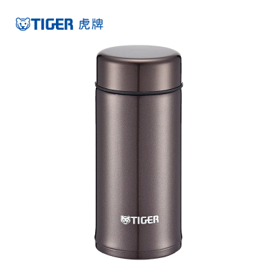 虎牌(tiger) 304不锈钢保温杯 真空保温杯便携迷你 商务办公水杯 MMP-A20C 200ml 炫棕色TV