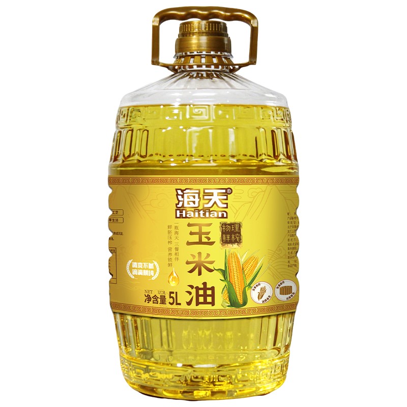 海天 (物理鲜榨) 压榨一级玉米油5L