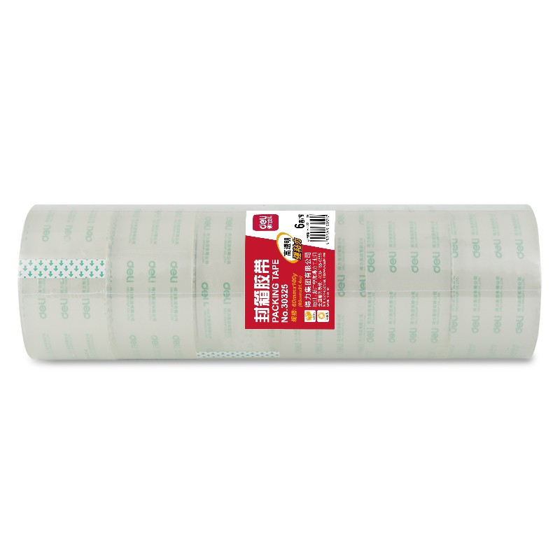 得力(deli)30325大透明胶 宽60mm*长91米
