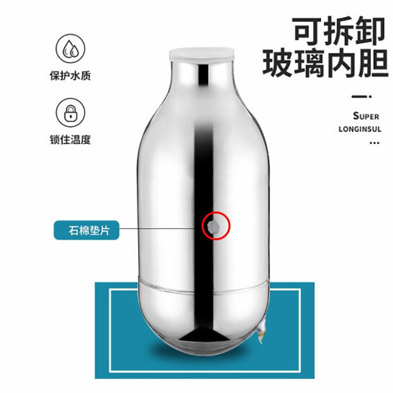 热水瓶鸭嘴开水壶复古家庭家用不锈钢2l宿舍保温瓶学生结 2L