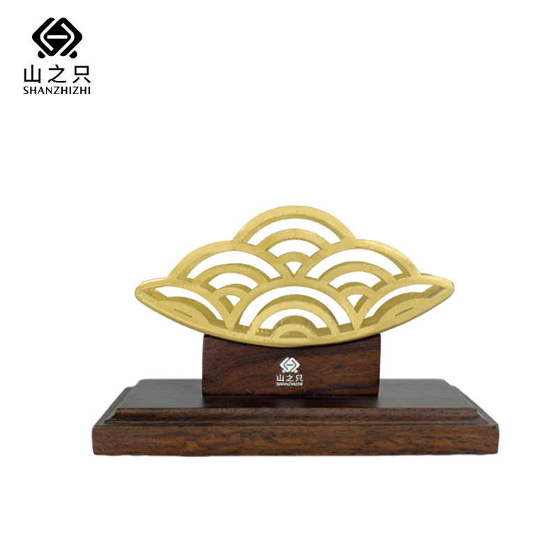 山之只 实木纸巾收纳盒 14.5*6.8*9cm 个高清大图