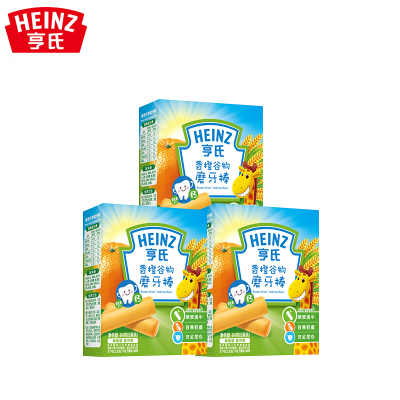 亨氏(Heinz)香橙谷物磨牙棒64g*3盒