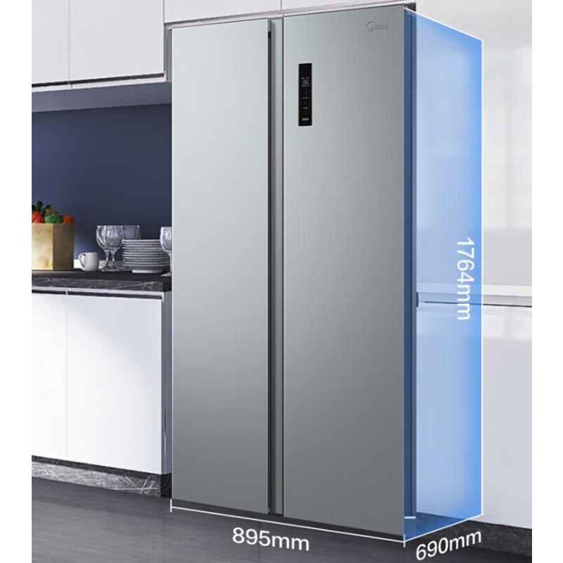 美的冰箱bcd558wkpme