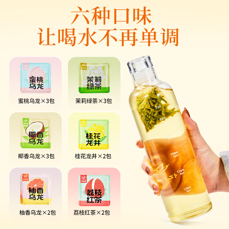 忆江南 冷泡茶15包6口味39g蜜桃乌龙茶花茶果茶茶包独立包装冷萃茶袋泡茶高清大图