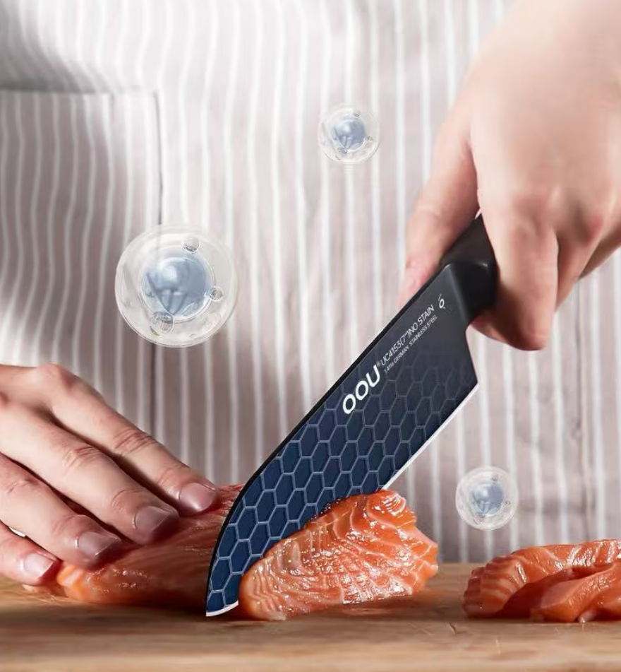 OOU!黑刃抗菌随意七件套UC4212精准切割持久锋利人体工学握感舒适耐用材质高清大图