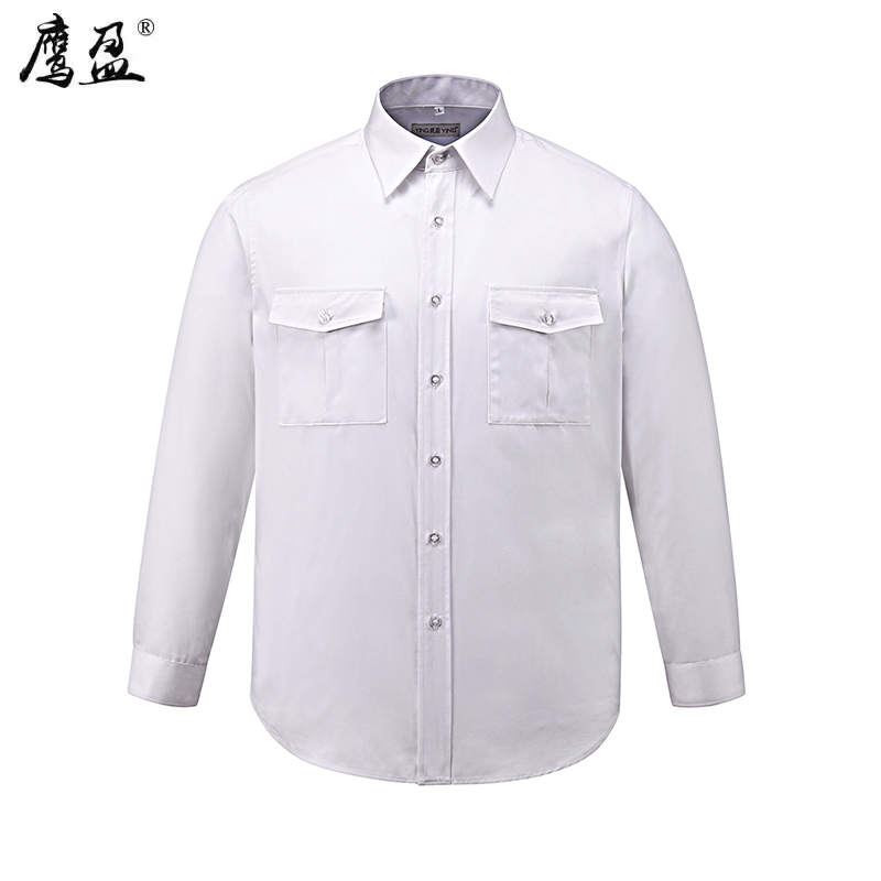 鹰盈 长袖白色衬衣 (可定制） YY0255 件