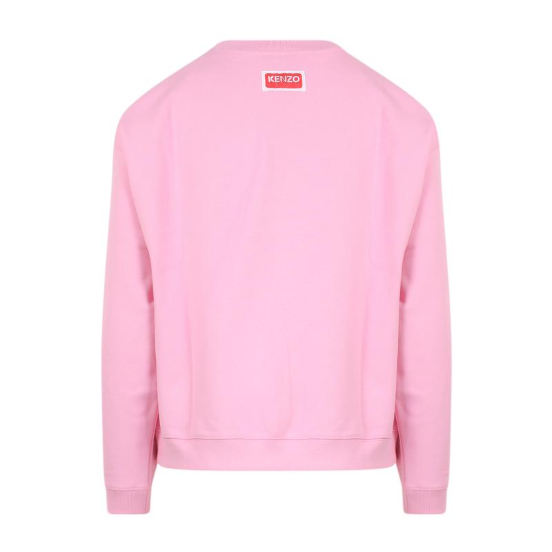 高田贤三(Kenzo)女运动卫衣长袖圆领印花logo抓绒外套保暖舒适时高清大图