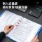 得力(deli)A4/60页侧入式资料册/文件收纳册/活页插袋文件夹财务发票票证收纳 5039黑色 2只装