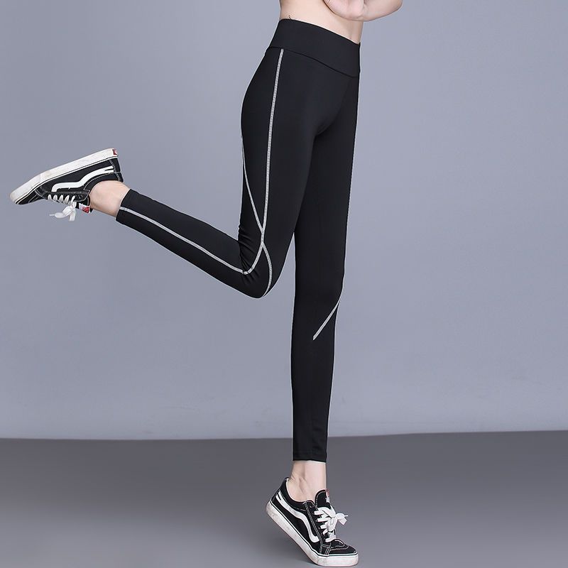 健身裤女弹力紧身提臀高腰显瘦运动长裤速干健身裤休闲女裤瑜伽裤