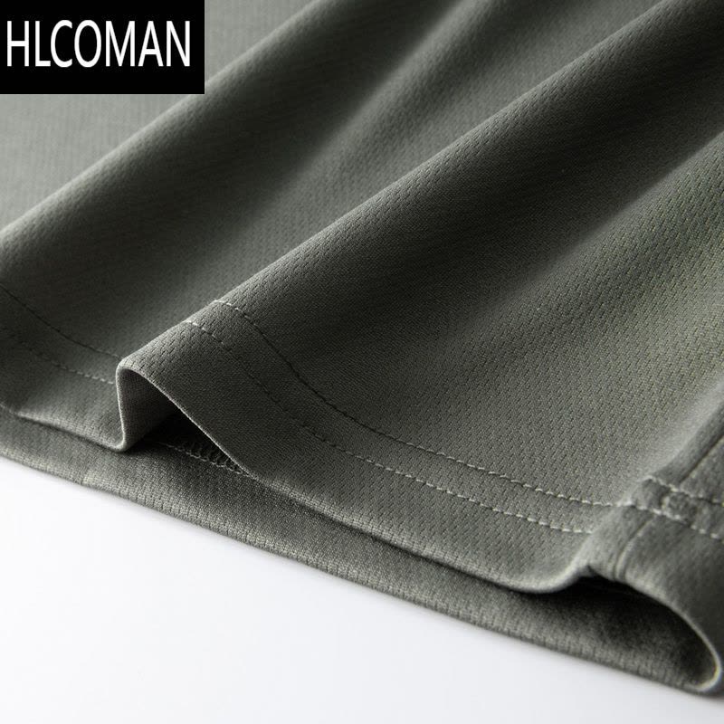 HLCOMAN夏季新款纯色速干T恤短袖体能训练服男女户外运动服休闲透气套装图片