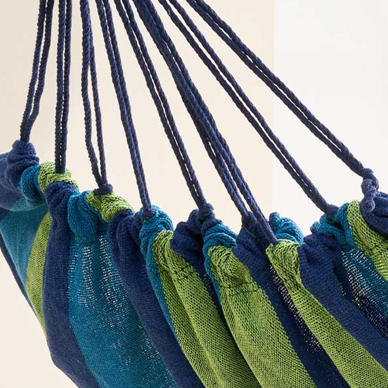 尚烤佳吊床单人双绳穿扣设计承重均匀加厚帆布抗撕裂懒阳系列LS-675高清大图