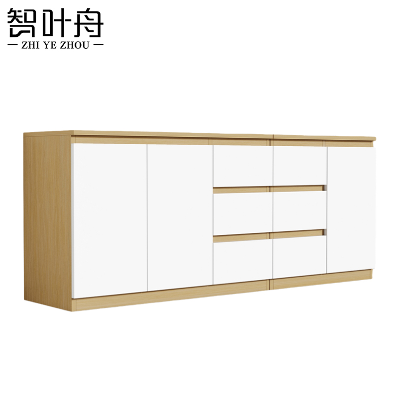 智叶舟矮柜三门六抽200*40*80cm台高清大图