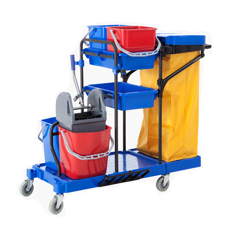 白云清洁baiyuncleaning酒店保洁车多功能保洁车清洁车打扫卫生工具车