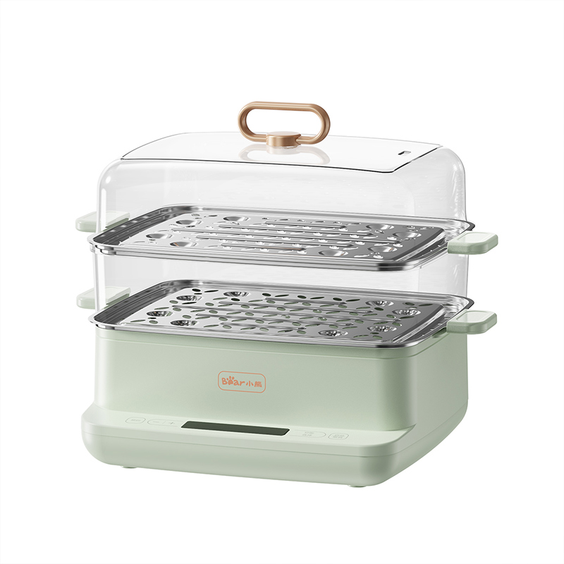 Bear\小熊 DZG-C90G3电蒸锅9L双层积汁盘设计800W快速出汽微电脑高清大图