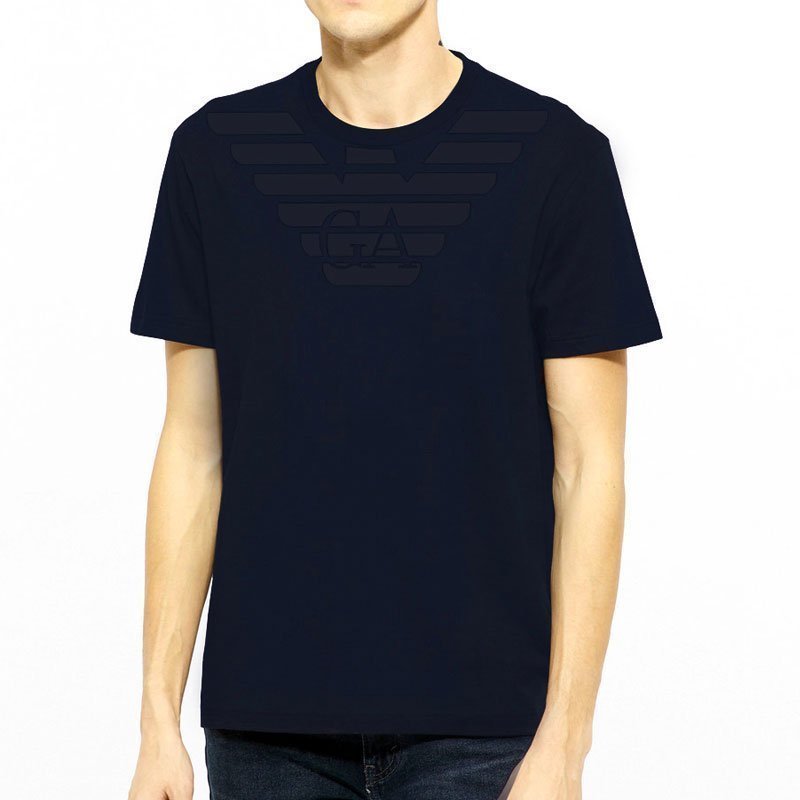 armani jeans阿玛尼男士蓝色舒适时尚棉质短袖圆领t恤 c6h19nm08 视频