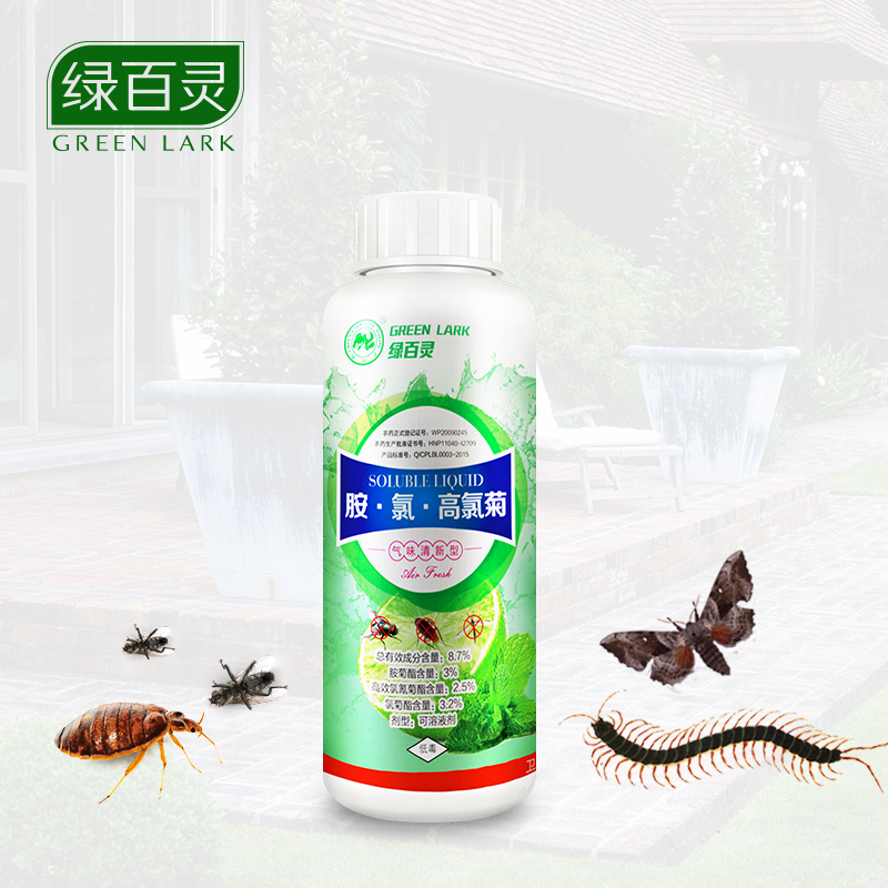 绿百灵（Green Lark）室内外大面积杀虫药剂 酒店宾馆餐厅灭虫 工厂学校办公室浓缩可溶液杀虫剂 500ml