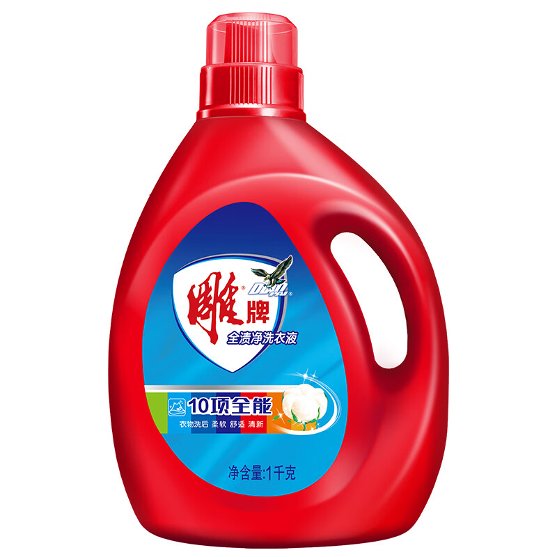 雕牌洗衣液全渍净 十项全能大瓶装除菌不伤衣物不伤手-特渠 【2斤装】
