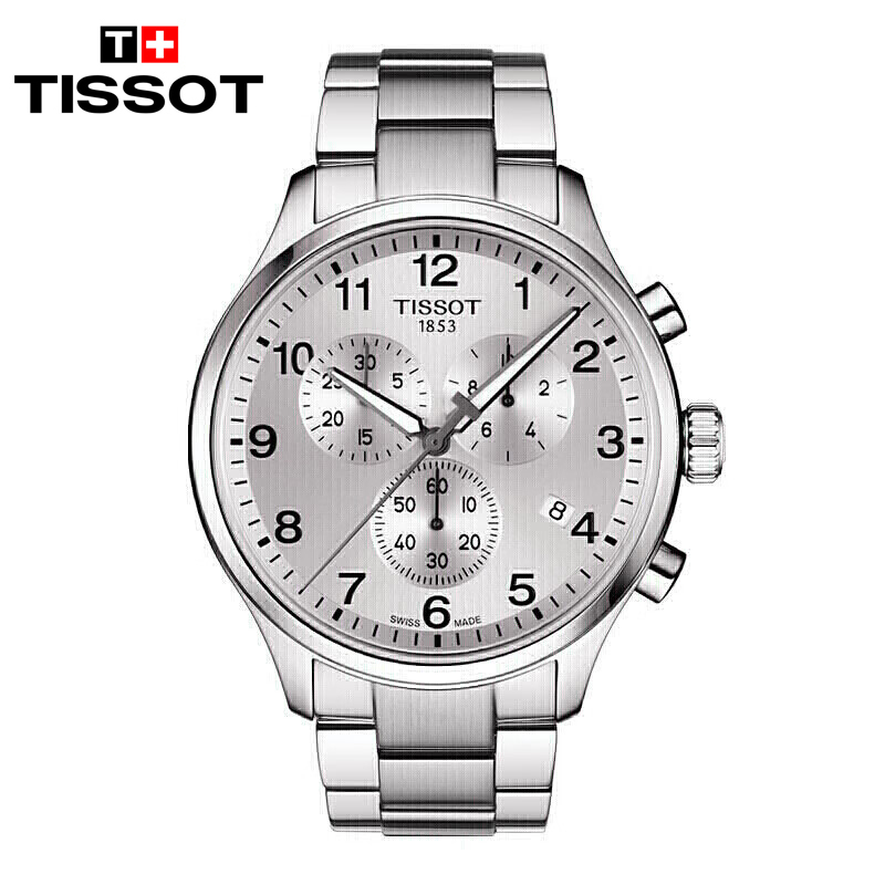 天梭(TISSOT)瑞士手表 速驰系列腕表 钢带石英男表T116.617.11.037.00