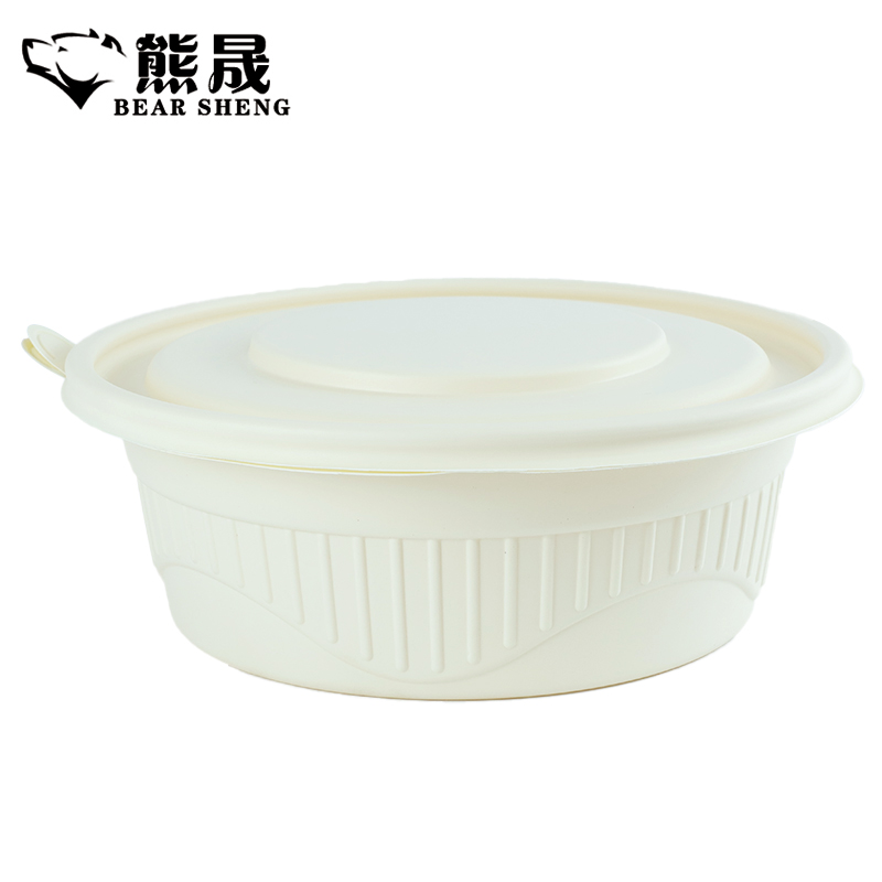 熊晟 环保可降解 饭盒 饭盒 1200ml 200个/箱高清大图