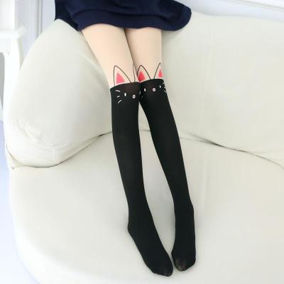 春秋款儿童打底袜裤长筒连裤袜女童夏季薄款拼接丝袜小女孩连脚袜