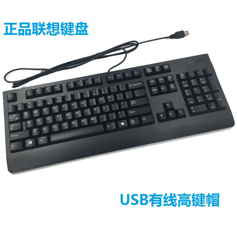 J联想(Lenovo) KU1619 USB接口有线键盘 黑色