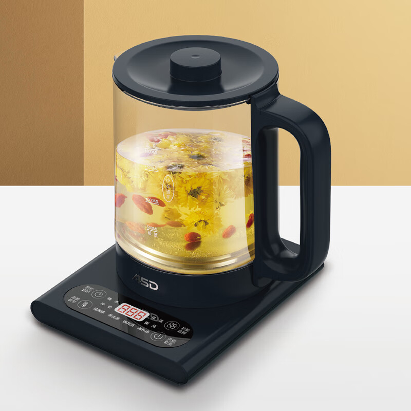 爱仕达养生壶 多功能电水壶电热便携可视温度智能保温 1.5L AW-D15B328高清大图