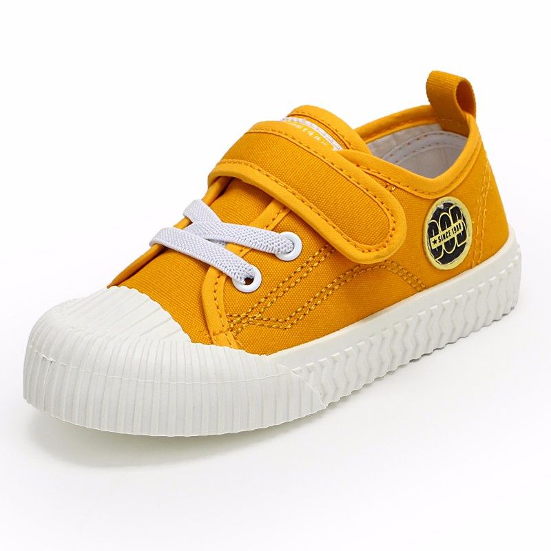 巴布豆童鞋春季儿童帆布鞋男童板鞋女童布鞋小宝宝小白幼儿园鞋子