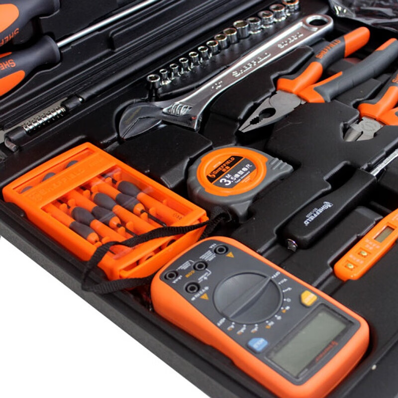 钢盾(SHEFFIELD) S033001 55件套电讯工具组套[家用]高清大图