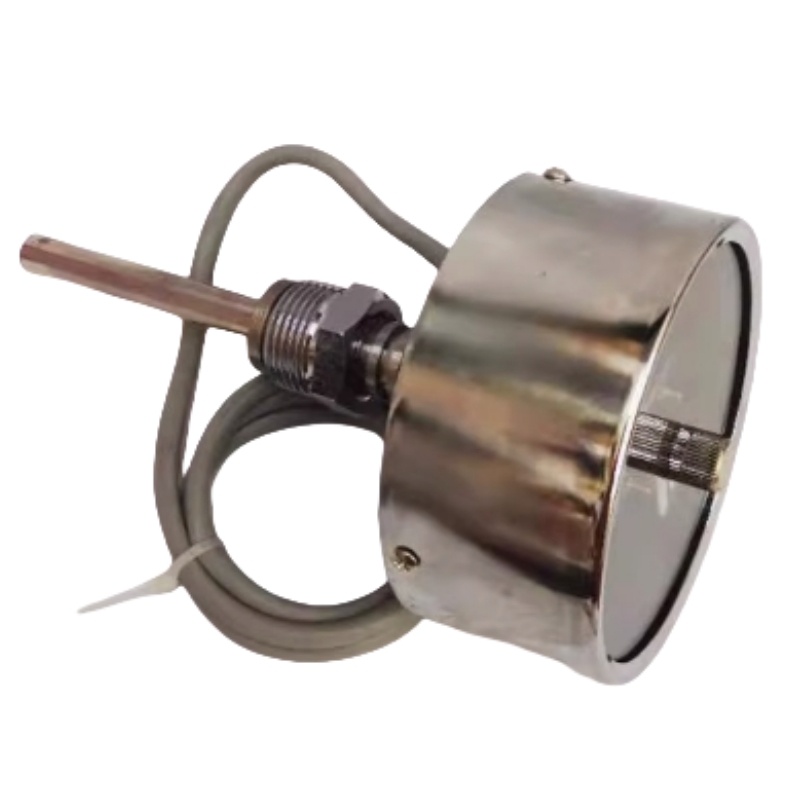 红旗 电接点双金属温度计精检款 WSSX-401 块高清大图
