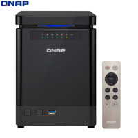 威联通(QNAP)TS-453Bmini 8G内存 四核处理器 直立 NAS 四盘位网络存储(无内置硬盘)
