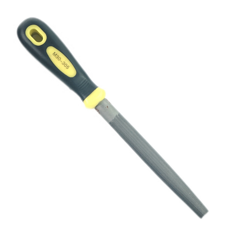 塑柄半圆锉6“粗齿高清大图