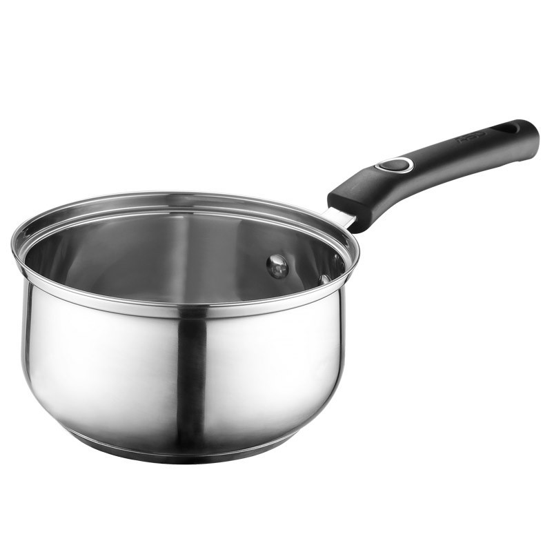 爱仕达(ASD)磁通304不锈钢婴儿小奶锅18cm 家用加厚复底宝宝辅食锅耐磨耐用加高加深泡面汤锅 燃气电磁炉通用锅具