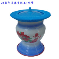 美帮汇防滑老式搪瓷高脚痰盂老人痰盂 成人便盆儿童坐便器 子孙桶