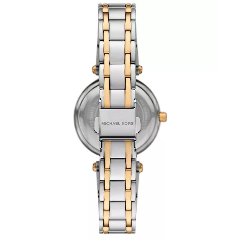 Michael Kors 女士石英防水白盘两色调不锈钢腕表