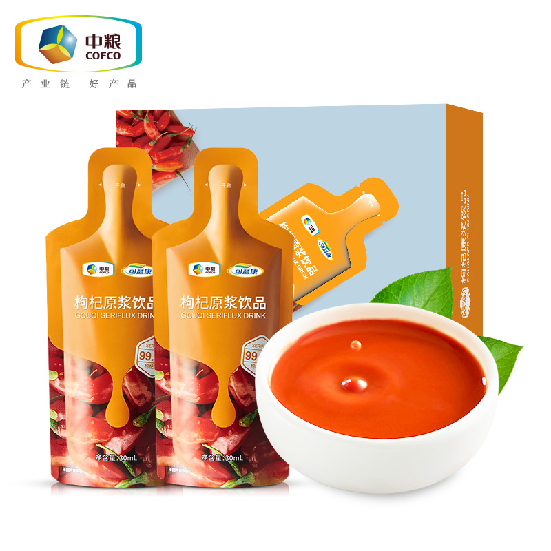 一袋装]中粮可益康枸杞原浆饮品30ml尝鲜装