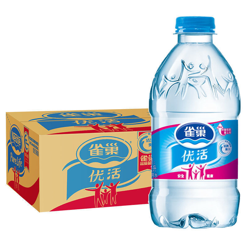 雀巢优活饮用水5l*4瓶/1.5l*12瓶家庭办公桶装水上海除岛 330ml*24瓶