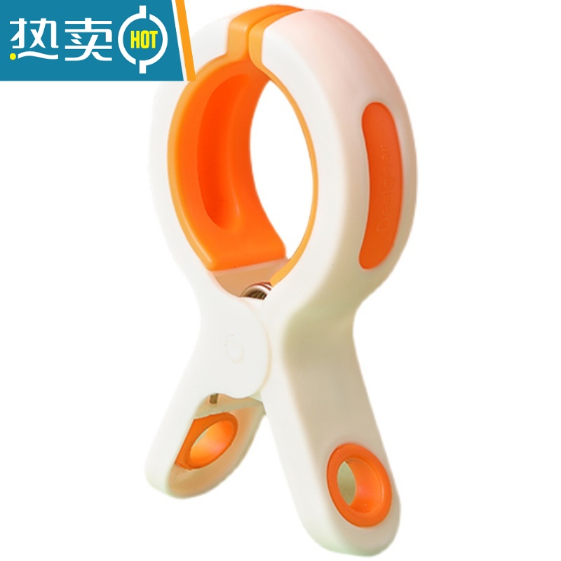 敬平大号防风棉被夹家用单个可爱晒被子大夹子塑料防滑晾衣服夹子 樱花粉3个衣夹高清大图