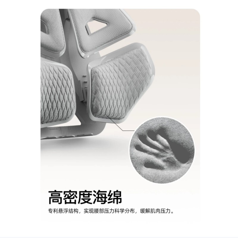 BKT 人体工学腰靠(钛空灰) BKT09Q601XS高清大图
