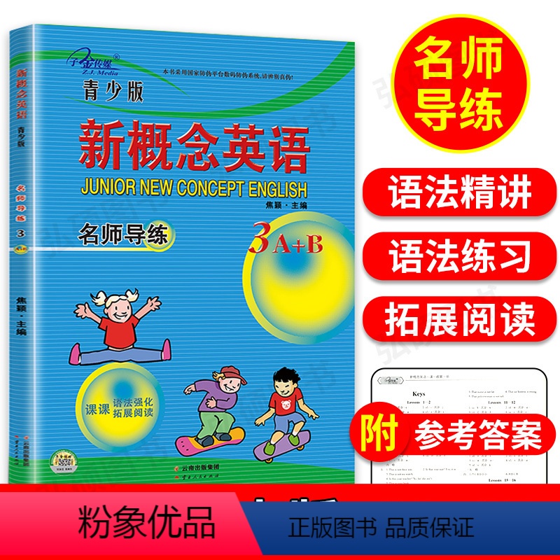 【正版】子金传媒新概念英语青少版3A3B名师导练新概念英语青少版3ab习题大全课课语法精讲精练拓展阅读新概念英语阅读理