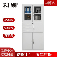 科朔 文件柜铁皮柜资料柜办公室柜子档案柜 偏三斗文件柜 KS-G039