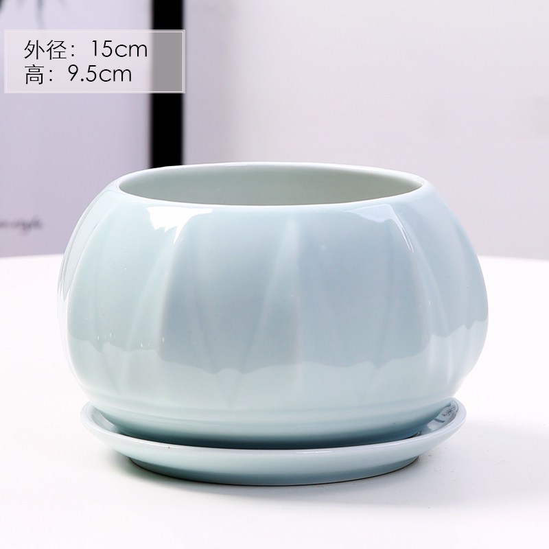 花盆陶瓷特价家用大号特大清仓大托盘绿萝肉肉吊兰多肉小花盆