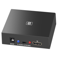 阿音 HD365 HDMI ARC音视频分离分配转换器杜比DTS解码HDCP网络CEC盒子4K3D转5.1光纤同轴模拟