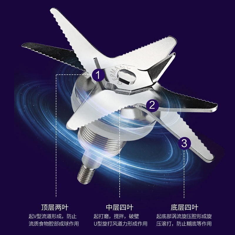 美国惠而浦(Whirlpool)真空破壁机WBL-CG211B家用破壁料理机加热全自动多功能小型破壁料理机豆浆辅食机