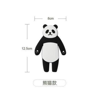 可爱卡通冰箱贴手机架免打孔创意多功能可折强力挂钩 熊猫