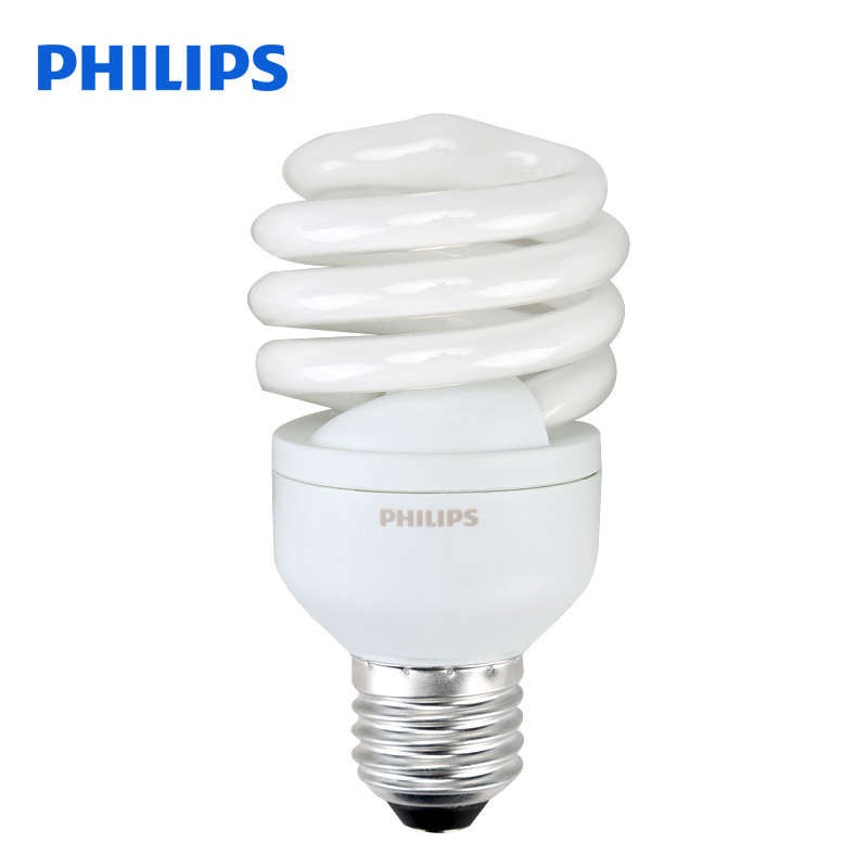 飞利浦(Philips) 20W E27 螺旋节能灯泡 6500K白光 24只 (单位:件)